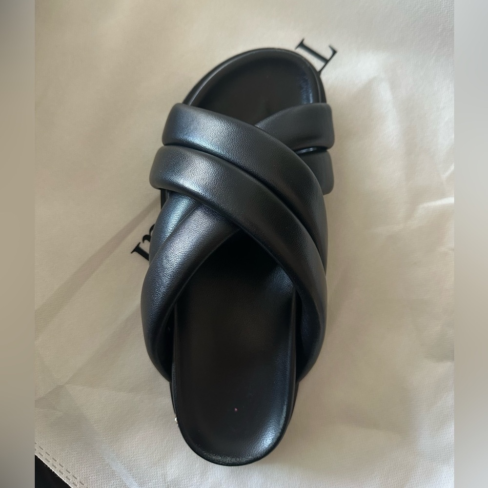Anine Bing Black Leather Sandals